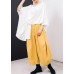 2019 summr yellow women cotton harem pants