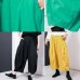 2019 summr yellow women cotton harem pants